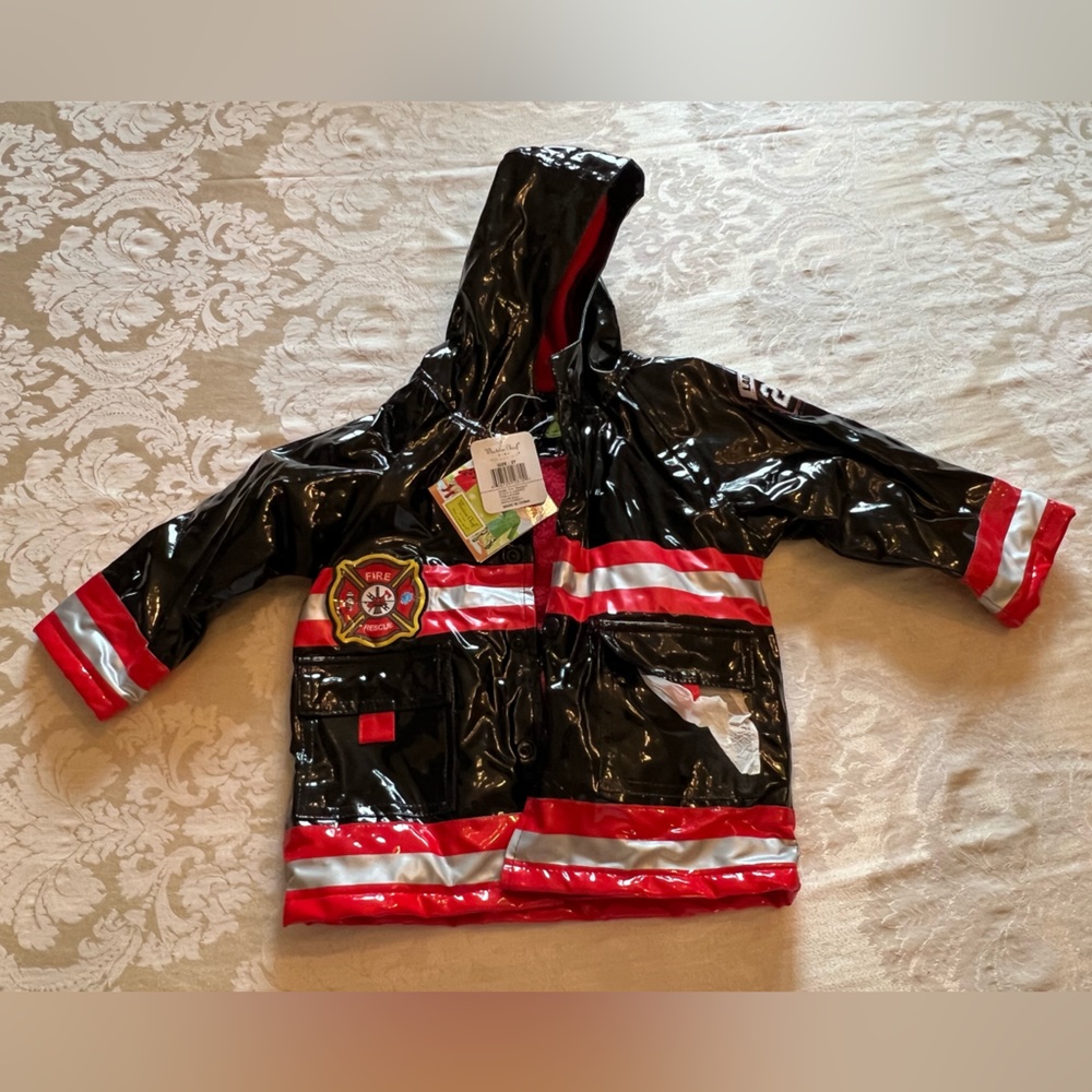 Western Chief Fireman Baby Boy Rain Jacket NEW NWT